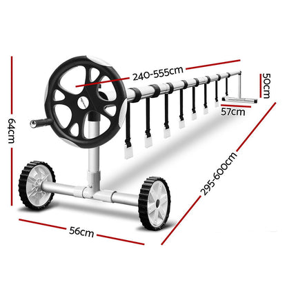 Pool Cover Roller 5.5M Adjustable Swimming Pool Solar Blanket Reel