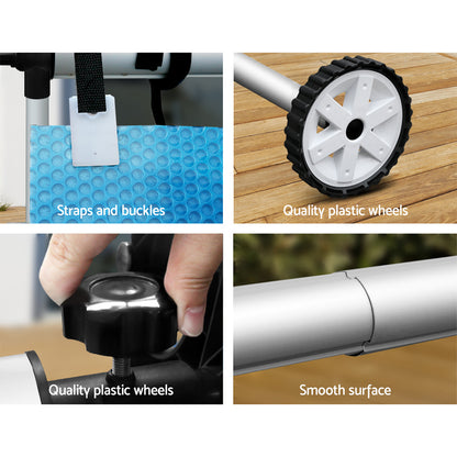 Pool Cover Roller 5.5M Adjustable Swimming Pool Solar Blanket Reel