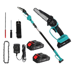 Telescopic Pole Chainsaw 6 Inch Cordless Tree Trimmer Kit 20V Battery