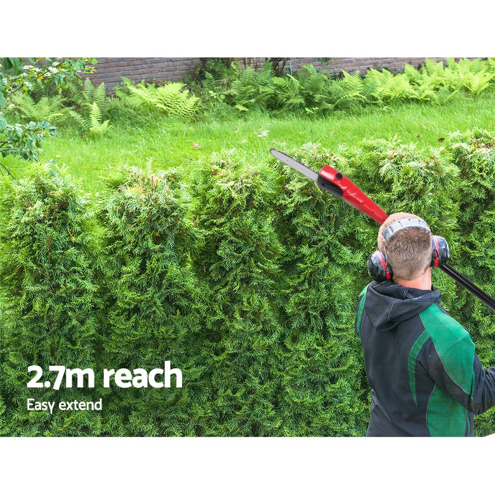 Chainsaw Trimmer Cordless Pole Chain Saw 8In 20V Battery 2.7M Reach