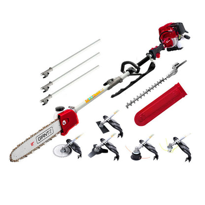 40Cc Pole Chainsaw Hedge Trimmer Brush Cutter Whipper Saw 4-Stroke 7-In-1
