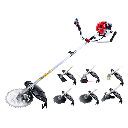 62CC Pole Chainsaw Petrol 7 In 1 Brush Cutter Whipper Snipper Multi Tools