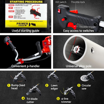 5-in-1 Pole Chainsaw & Hedge Trimmer - Petrol
