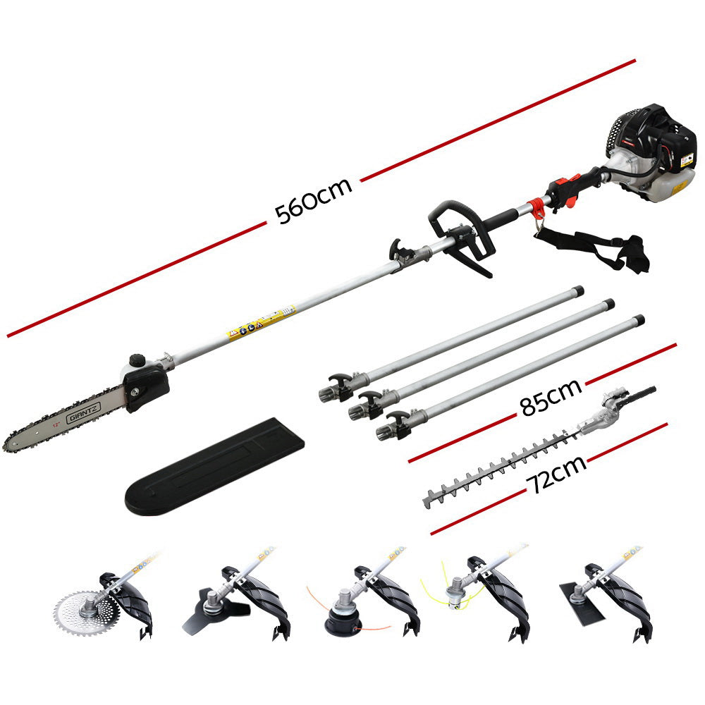 65CC Pole Chainsaw Petrol Brush Cutter Whipper Snipper Hedge Trimmer