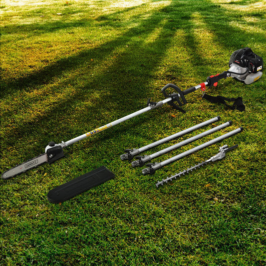 Petrol Pole Chainsaw Hedge Trimmer Pruner Chain Saw Brush Cutter 2 IN 1