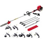Pole Chainsaw 62CC Petrol Brush Cutter Whipper Hedge Trimmer 9 IN 1