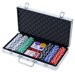 300Pcs Poker Chips Set With Case