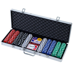 500Pcs Poker Chips Set With Case