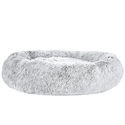 Pet Bed Dog Cat 110Cm Calming Extra Large Soft Plush Light Charcoal