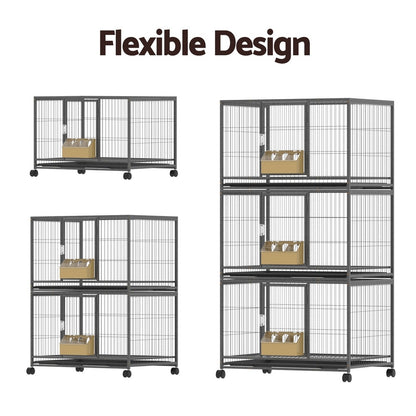 Bird Cage Large Bird Cages Aviary Budgie Perch Cage Parrot Pet Stand Wheels