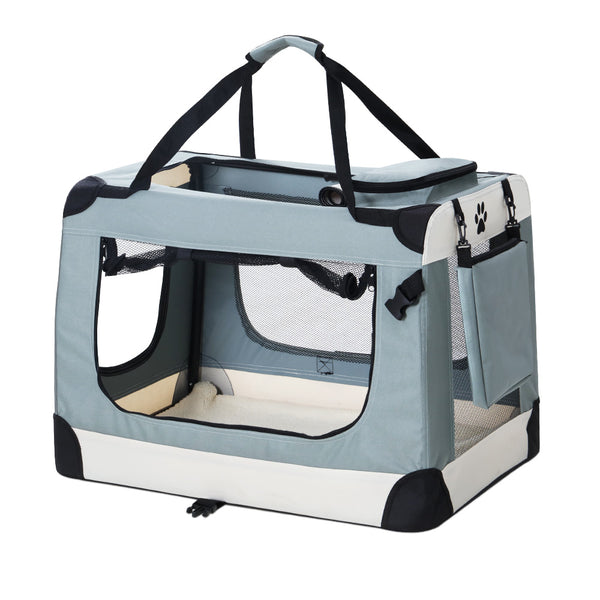  Pet Carrier Soft Crate Dog Cat Travel 90X61Cm Foldable Car 2Xl