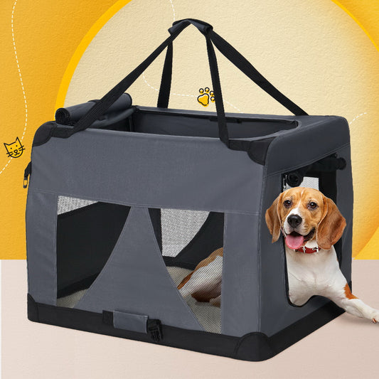 Pet Carrier Soft Crate Dog Cat Travel 121X80Cm Foldable Car 4Xl
