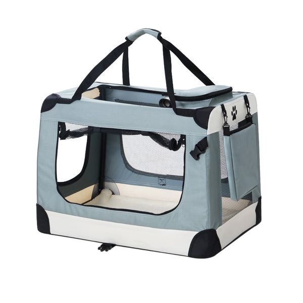  Pet Carrier Soft Crate Dog Cat Travel 70X52Cm Foldable Car Large