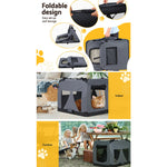 Pet Carrier Soft Crate Dog Cat Travel 60X42Cm Foldable Car M