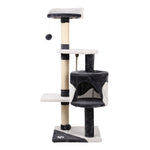 Cat Tree 112Cm Tower Scratching Post Scratcher Wood House Furniture