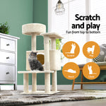 Cat Tree 90Cm Scratching Post Tower Scratcher Wood House Bed Trees