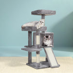 Modern Cat Tree Tower with Scratching Posts - Grey 103cm