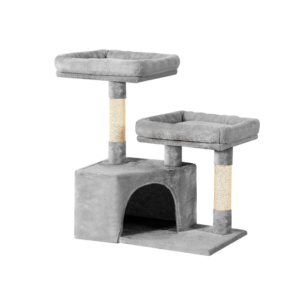  Durable Cat Tree Tower with Scratching Posts - 69cm