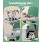 Durable Cat Tree Tower with Scratching Posts - 69cm