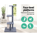 Wooden 124cm Cat Tree with Scratching Post