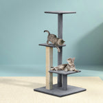 Wooden 124cm Cat Tree with Scratching Post