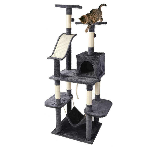  Versatile 171cm Wooden Cat Tree with Scratching Post