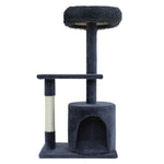 Modern Cat Tree Tower with Scratching Posts - Grey 94cm