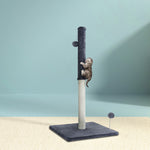 Sleek Cat Tree Tower with Scratching Posts - Grey 105cm