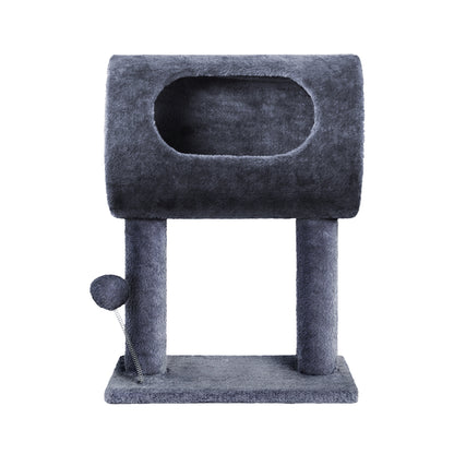 Cat Tree 53Cm Scratching Post Tower Scratcher Wood House Trees Grey