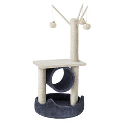 Cat Tree 76Cm Scratching Post Tower Scratcher House Hanging Toys