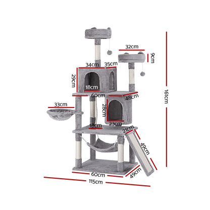 Tall Cat Tree with Scratching Post - 161CM