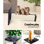 Cat Tree 92Cm Scratching Post Tower Scratcher Wood Bed House Trees