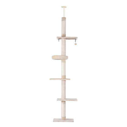 i.Pet Cat Tree 290cm Tower Scratching Post Scratcher Floor to Ceiling Cats Bed