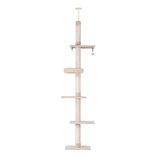 i.Pet Cat Tree 290cm Tower Scratching Post Scratcher Floor to Ceiling Cats Bed