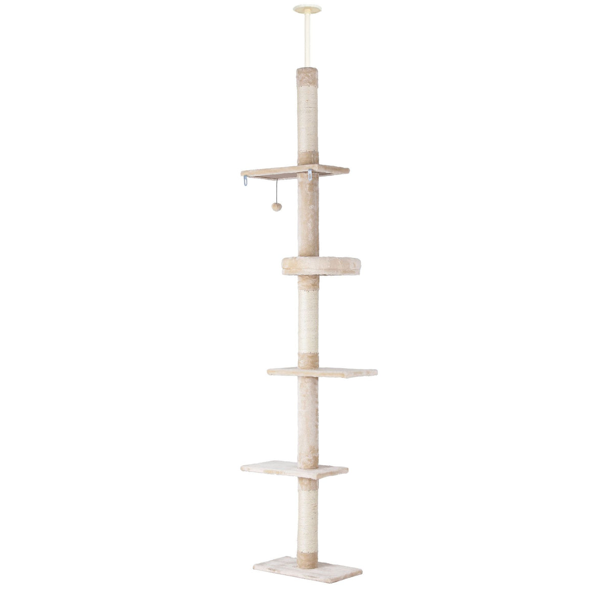 i.Pet Cat Tree 290cm Tower Scratching Post Scratcher Floor to Ceiling Cats Bed