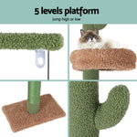 Cat Tree Tower Scratching Post Scratcher Floor To Ceiling Cats Bed 290Cm