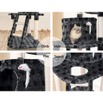 i.Pet Cat Tree 120cm Trees Scratching Post Scratcher Tower Condo House Furniture Wood 120cm