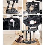 Cat Tree 120Cm Tower Scratching Post Scratcher Trees Bed Wood Toys Bed