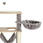 Cat Tree 152cm Tower Scratching Post Scratcher Wood Bed Condo Toys House Ladder