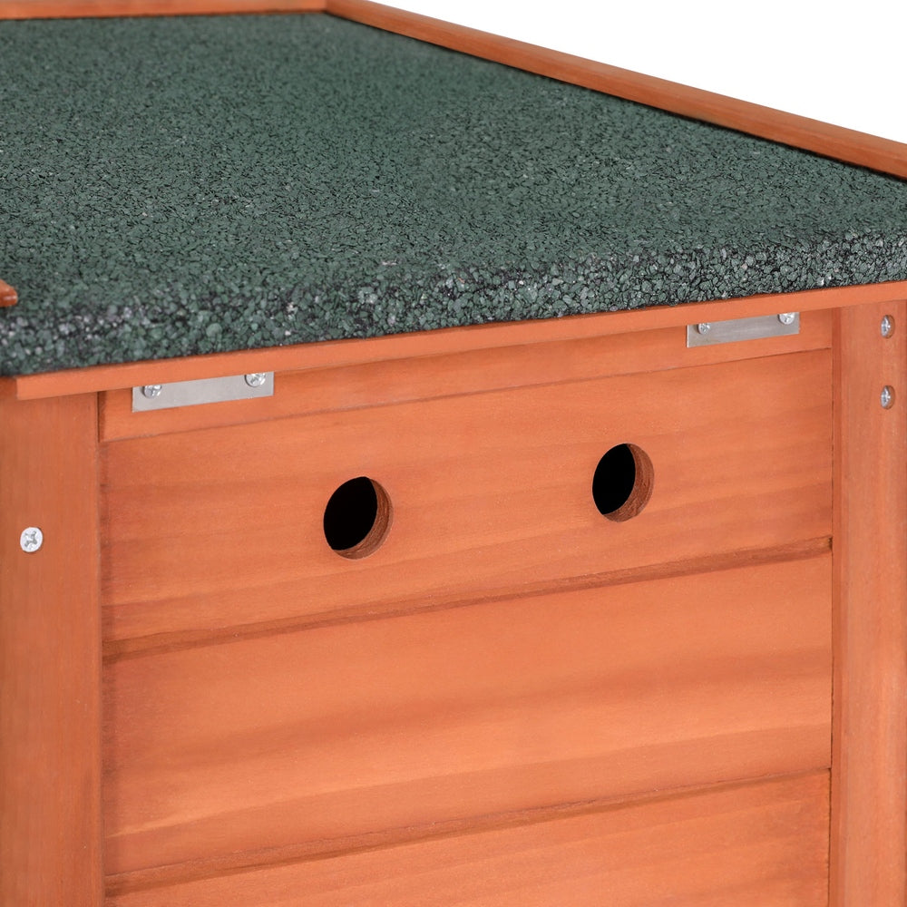 Outdoor Cat House & Rabbit Hutch - Wooden Shelter, Small Enclosure