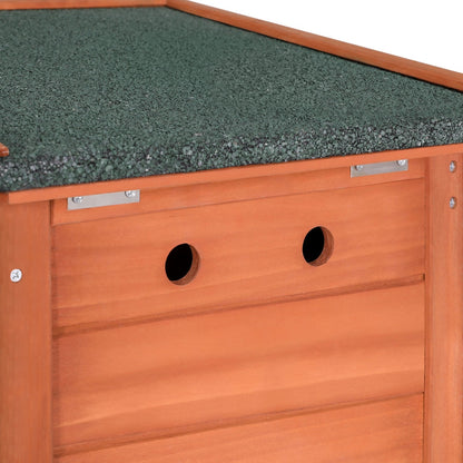 Outdoor Cat House & Rabbit Hutch - Wooden Shelter, Small Enclosure