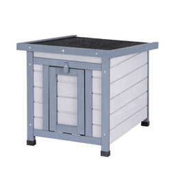 Outdoor Cat House & Rabbit Hutch - Wooden Shelter & Small Enclosure