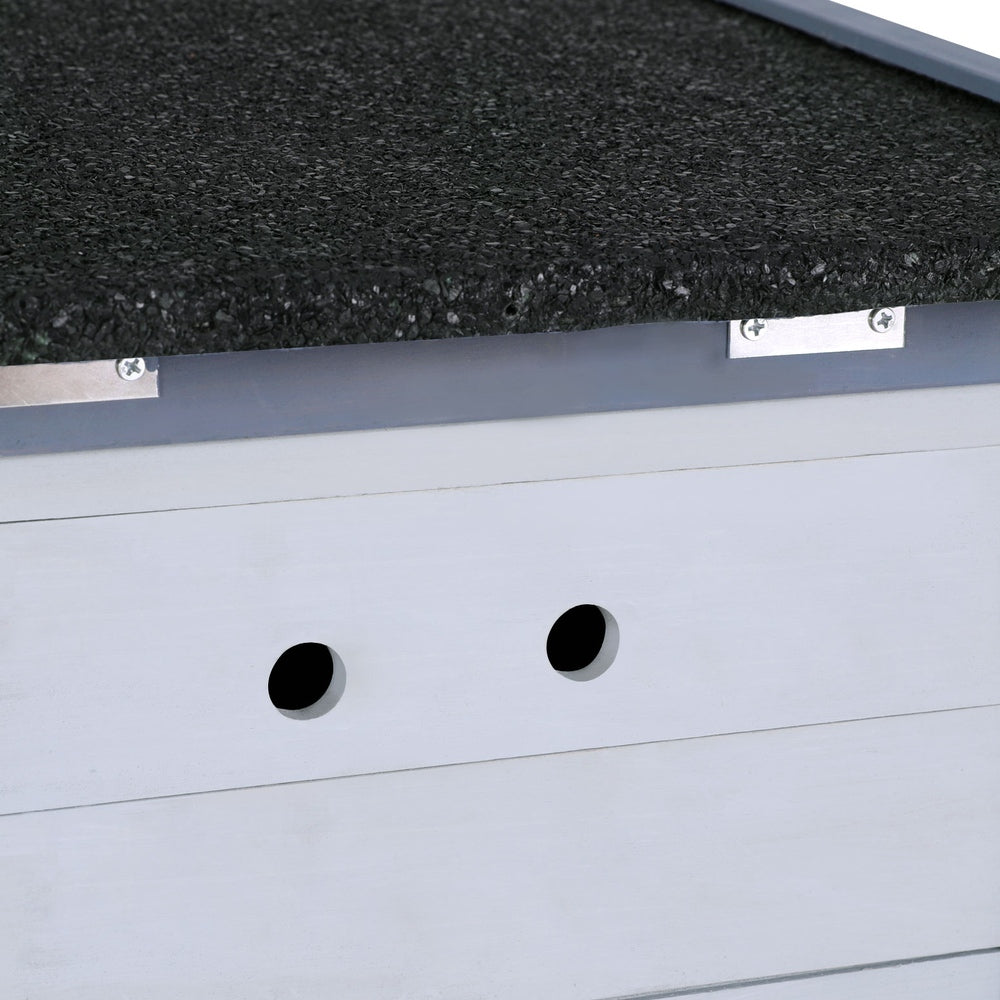 Outdoor Cat House & Rabbit Hutch - Wooden Shelter & Small Enclosure