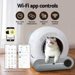 Automatic Cat Litter Box Self-Cleaning Large Smart Toilet Tray App Control 9L