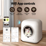 Automatic Self-Cleaning Cat Litter Box - App-Controlled