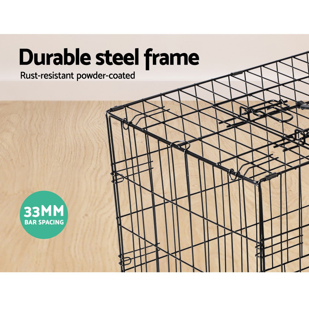 36" Dog Cage Crate Kennel 3 Doors