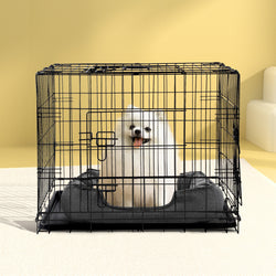 36" Dog Cage Crate Kennel 3 Doors