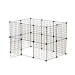 Pet Dog Playpen Enclosure Cage 20 Panel Puppy Fence Play Pen Foldable Metal