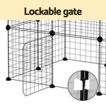 Pet Dog Playpen Enclosure Cage 20 Panel Puppy Fence Play Pen Foldable Metal