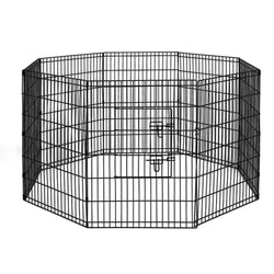 36" 8 Panel Dog Playpen Pet Fence Exercise Cage Enclosure Play Pen